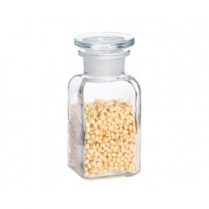 Apothekersfles vierkante bodem helder glas (2 stuks) - 100 ml