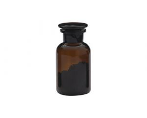 Apothekersflesje (2 stuks), klein, bruin glas. 0.25 liter