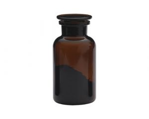 Apothekersflesje (2 stuks), medium, bruin glas. 0.5 liter