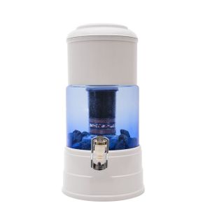 Aqualine 5 waterfilter 5-in-1 systeem met glazen bak + ALKALISCHE PH-RING  - 5 liter